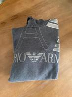 Grijze Emporio Armani hoodie met kap – maat S, Kleding | Heren, Truien en Vesten, Zo goed als nieuw, Grijs, Maat 46 (S) of kleiner