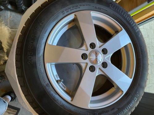 Winterbanden met aluminium velg, Auto-onderdelen, Banden en Velgen, Banden en Velgen, Winterbanden, Overige maten, 205 mm, Personenwagen