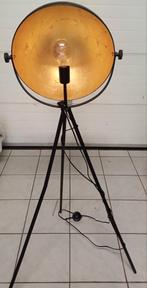 Staanlamp goud/zwart, Huis en Inrichting, Lampen | Vloerlampen, Ophalen, Zo goed als nieuw