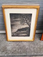 Eau-forte épreuve d artiste signe Maurice fourneau, Antiquités & Art, Enlèvement ou Envoi