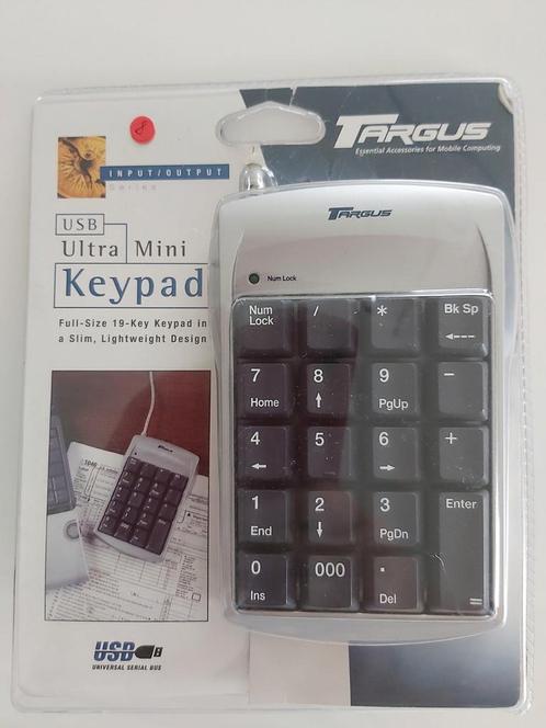 Targus USB Ultra Mini-toetsenbord, Computers en Software, Toetsenborden, Nieuw, Numeriek, Bedraad, Ophalen of Verzenden