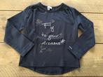MINIMAN, leuke blauwe longsleeve maat 104 - 110, Kinderen en Baby's, Miniman, Meisje, Ophalen of Verzenden, Zo goed als nieuw