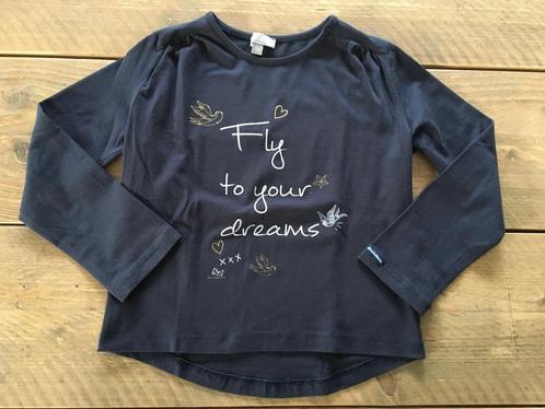 MINIMAN, leuke blauwe longsleeve maat 104 - 110, Kinderen en Baby's, Kinderkleding | Maat 110, Zo goed als nieuw, Meisje, Shirt of Longsleeve