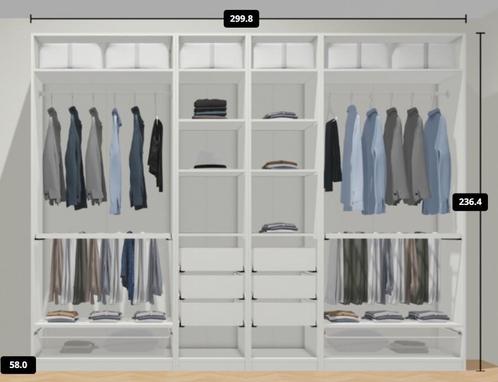 Pax kleerkast - B 250 cm H 236 cm, Huis en Inrichting, Kasten | Kleerkasten, Zo goed als nieuw, Ophalen