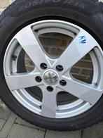 Winterbanden op Alu velg, Auto-onderdelen, Banden en Velgen, Ophalen, Gebruikt, 16 inch, Banden en Velgen