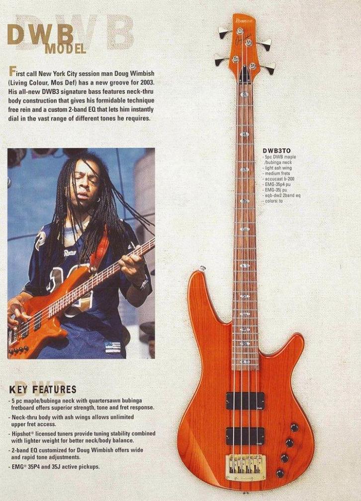 Ibanez dwb3, Musique & Instruments, Instruments à corde | Guitares | Basses, Utilisé, Électrique, Enlèvement