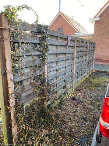 schutting, Tuin en Terras, Schuttingen, Ophalen, 3 tot 6 meter, Hout, 1 tot 2 meter