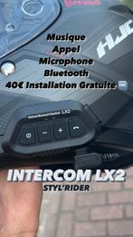 Intercom LX2 Moto scooter Neuf installations gratuite, L, Arai