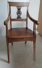 antieke houten stoel met armleuningen, Antiek en Kunst, Ophalen