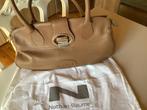 Nathan-Baume handtas in leder donker beige, Enlèvement, Comme neuf, Beige, Sac à main