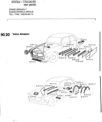 Volvo Amazon plaatwerk. beschikbaar voor biedingen