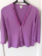 MAYERLINE Paarse twinset Maat: M Prijs: € 5, Vêtements | Femmes, Pulls & Gilets, Mayerline, Taille 38/40 (M), Enlèvement ou Envoi