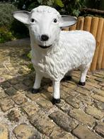 (Tuin)Beeld schaap lammetje, tuin, boerderij, gazon 35cm, Ophalen, Nieuw, Kunststof, Dierenbeeld