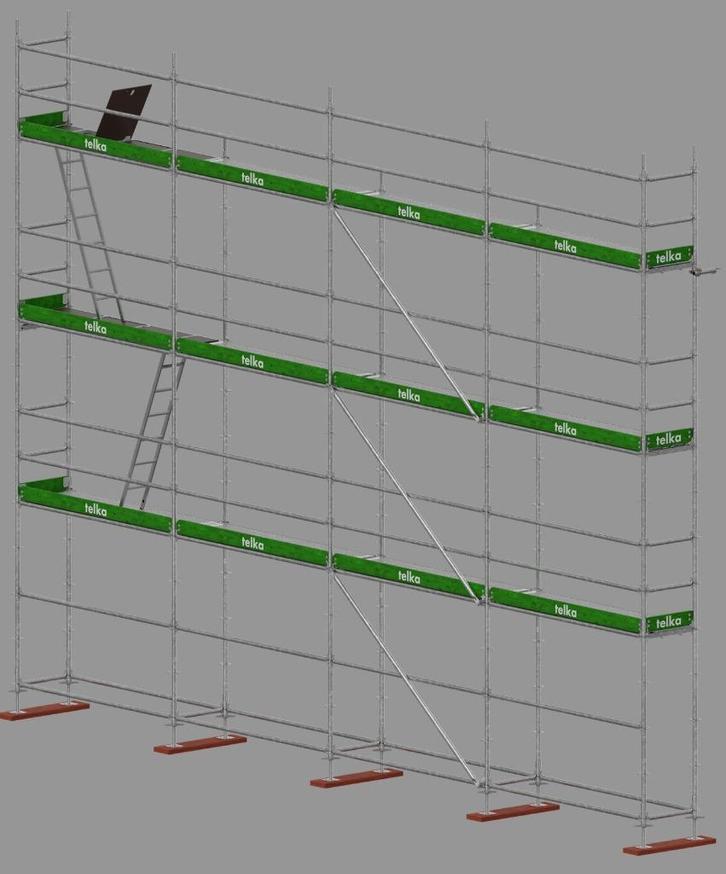 Echafaudage multi pack promo / Multidirectioneel Steigerpakk, Doe-het-zelf en Bouw, Steigers, Nieuw, Gevelsteiger, 5 meter of hoger
