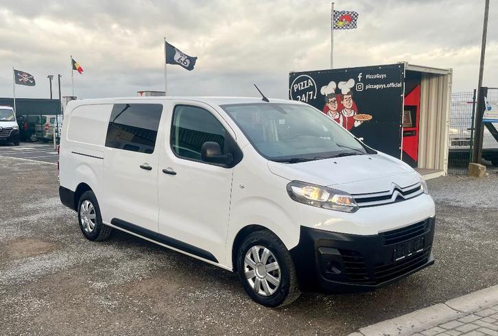 citroen jumpy l3 145pk 2023 dubbel/cabine 77000km 18950e ex, Auto's, Bestelwagens en Lichte vracht, Bedrijf, Te koop, ABS, Airbags