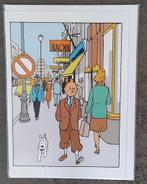 Grande carte postale double pliante sous blister : Hergé : T, Ophalen of Verzenden