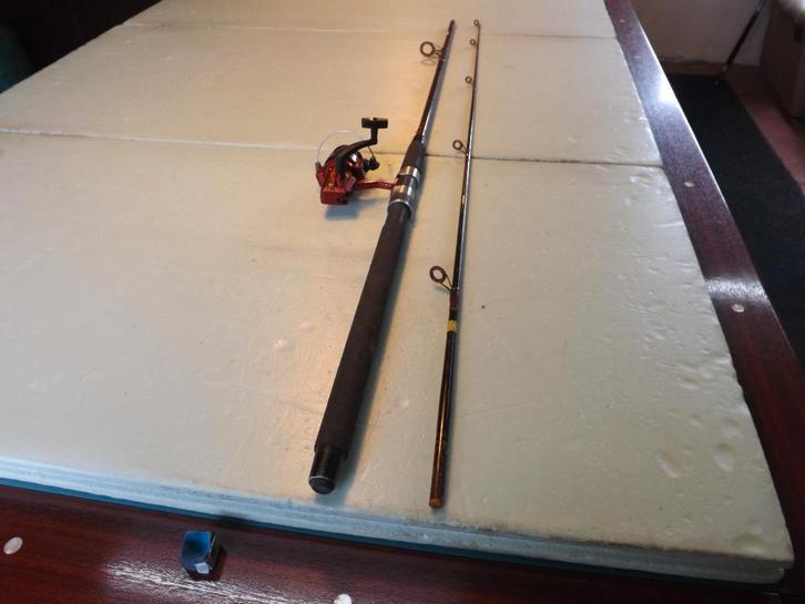 een hengel van arca met molen op, Watersport en Boten, Hengelsport | Algemeen, Gebruikt, Molen, Ophalen