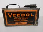 ZELDZAME oude Veedol reclame-oliekan van 2 liter, Ophalen of Verzenden, Gebruikt, Reclamebord