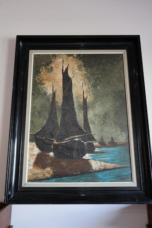 mooi schilderij A.Van de Voorde  ***VERLAAGDE PRIJS***, Antiek en Kunst, Kunst | Schilderijen | Klassiek, Ophalen of Verzenden