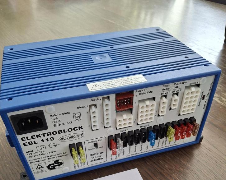Bloc électrique Schaudt EBL 119, Caravanes & Camping, Camping-car Accessoires, Comme neuf, Envoi