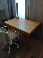 Massief houten tafel, Huis en Inrichting, Bureaus, Ophalen, Zo goed als nieuw