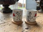 Tres petites tasses a café, Enlèvement ou Envoi, Comme neuf, Bois