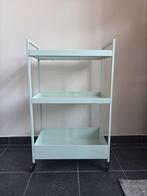 Pastelblauwe plank/trolley - Ikea, Ophalen, Zo goed als nieuw