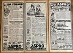 Oude reclames ASPRO 1932, Verzamelen, Ophalen of Verzenden, 1920 tot 1940, Knipsel(s)