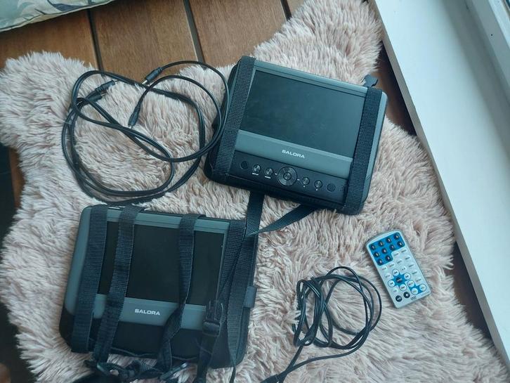 DVD speler voor in de auto met 2 schermen, Audio, Tv en Foto, DVD spelers, Gebruikt, Ophalen of Verzenden