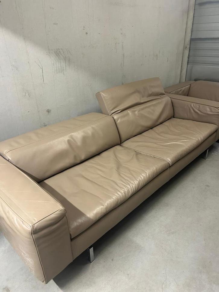 Twee lederen zitbanken van het topmerk JORI, Maison & Meubles, Canapés | Salons, Enlèvement