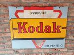 Emaille Bord Reclamebord Kodak dubbelzijde fotografie camera, Collections, Marques & Objets publicitaires, Utilisé, Enlèvement ou Envoi