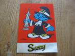 Suzy Brilsmurf Peyo Sticker De Smurfen, Collections, Personnages de BD, Comme neuf, Image, Affiche ou Autocollant, Schtroumpfs