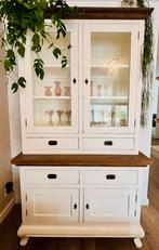 Buffetkast teakhout whitewash, Ophalen, 100 tot 150 cm, 200 cm of meer, Teakhout