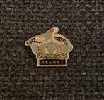 PIN - ALSACE - CIGOGNE - OOIEVAAR - ELZAS - FRANKRIJK, Envoi, Utilisé, Ville ou Campagne, Insigne ou Pin's