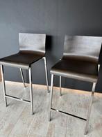 2x wenge plywood Pedrali barstoel, Huis en Inrichting, Ophalen, Zo goed als nieuw