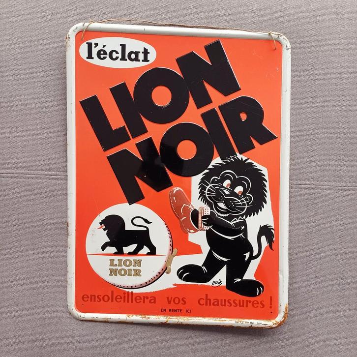 Lion Noir gelithografeerd plaatwerk, Verzamelen, Merken en Reclamevoorwerpen, Verpakking, Ophalen of Verzenden