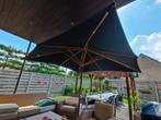 2 Horeca parasols, vierkant 3,2m op 3,2m., Ophalen, Zo goed als nieuw