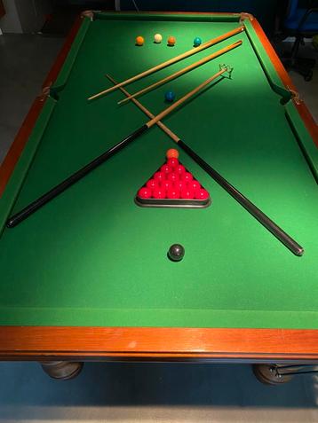 Middelgroot snooker, Sport en Fitness, Biljarten en Poolen, Ophalen, Zo goed als nieuw