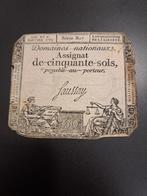 Série de billets de 50 sols de France de 1792 807, Envoi, France, Billets en vrac