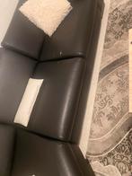 Zwarte zetel met witte kussen, 75 tot 100 cm, 125 cm of meer, Zo goed als nieuw, Ophalen
