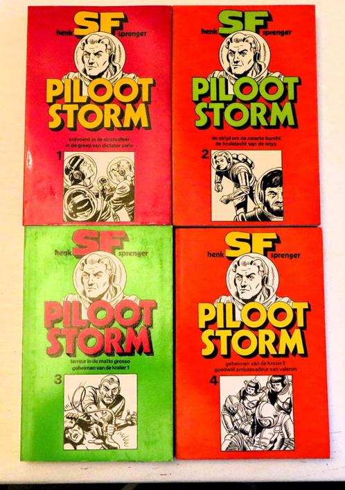 Piloot Storm -SF- Deel 1 t/m 4, Boeken, Stripverhalen, Zo goed als nieuw, Meerdere stripboeken, Ophalen of Verzenden