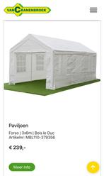 Bois le duc Party tent 3x6m, Jardin & Terrasse, Tonnelles, Comme neuf, 2 mètres ou plus, Pliable, 5 à 8 mètres