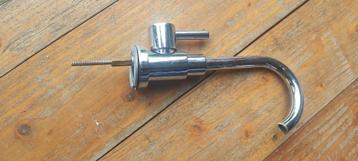 waterkraan voor handwasbakje, Doe-het-zelf en Bouw, Sanitair, Ophalen, Gebruikt, Inox, Kraan