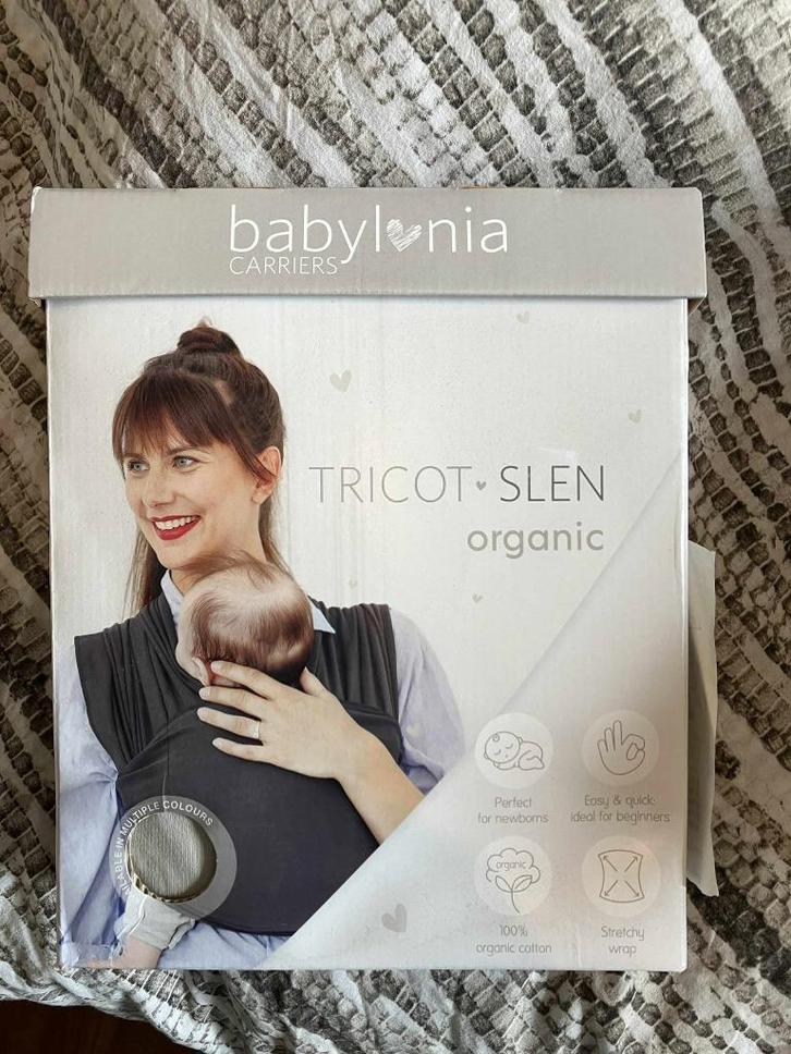 Draagdoek - Babylonia Tricot-Slen, Kinderen en Baby's, Babydragers en Draagdoeken, Zo goed als nieuw, Draagdoek, Buik, Overige merken