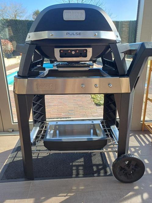 Weber elektrische barbecue Pulse 2000 - 2 zones, Tuin en Terras, Elektrische barbecues, Zo goed als nieuw, Ophalen