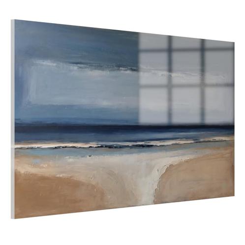 De weg naar het strand Glasschilderij 105x70cm + Ophangsyste, Huis en Inrichting, Woonaccessoires | Schilderijen, Tekeningen en Foto's