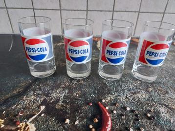 Anciens verres à cola Pepsi 