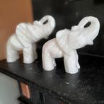 2 olifanten in albast, Ophalen