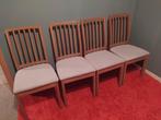 4x EKEDALEN stoelen uit beukenhout, Huis en Inrichting, Vier, Ophalen of Verzenden, Bruin, Zo goed als nieuw