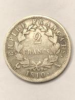 Munt zilver France 2 FR Napoleon Empereur 1810 A, Ophalen of Verzenden, Frankrijk, Losse munt, Zilver